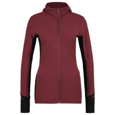 Pulover Icebreaker Descender LS Zip Hood Women PORT/BLACK/CB