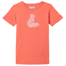 Tricou cu mânecă scurtă Columbia Mission Lake Short Sleeve Graphic Shirt Girls Hot Coral, Foxy Swirl 810