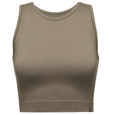 Maiou Black Diamond Seamless Rib Tank Women Walnut