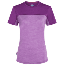 Tricou cu mânecă scurtă Icebreaker Merino 125 Cool-Lite Sphere III SS Tee Colour Block Women PASSION HTHR/PASSION/CB