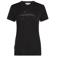 Tricou cu mânecă scurtă Icebreaker Merino 150 Tech Lite SS Tee Sparkling Stars Women BLACK