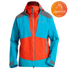 Jachetă La Sportiva Supercouloir GTX Pro Jacket Men Cherry Tomato/Tropic Blue