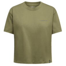 Tricou cu mânecă scurtă La Sportiva TRILOGY CROP T-SHIRT Women Cypress/Chalk