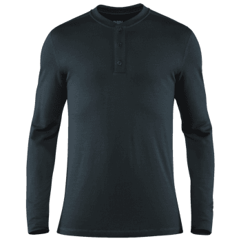 Tricou cu mânecă lungă Fjällräven Singi Merino Henley Men Dark Navy