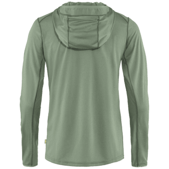 Tricou cu mânecă lungă Fjällräven Abisko Sun-hoodie Women Patina Green