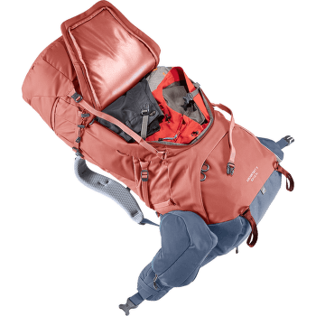 Rucsac deuter Aircontact X 60+15 SL redwood-ink