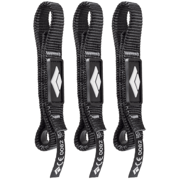 Bucla expres Black Diamond DIAMOND DOGBONE 12 cm 3-PACK