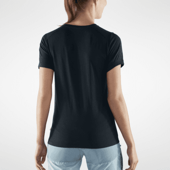 Tricou cu mânecă scurtă Fjällräven Abisko Wool SS Women Patina Green