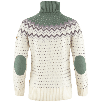Pulover Fjällräven Övik Knit Roller Neck Women Chalk White-Patina Green
