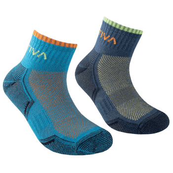 Șosete La Sportiva Kids Running Socks Lagoon/Hawaiian Sun