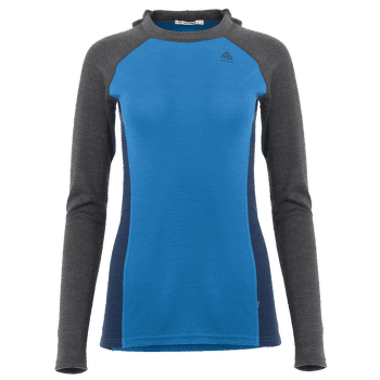 Hanorac Aclima WarmWool hoodsweater V2 Women Marengo / Corsair / Navy Blazer