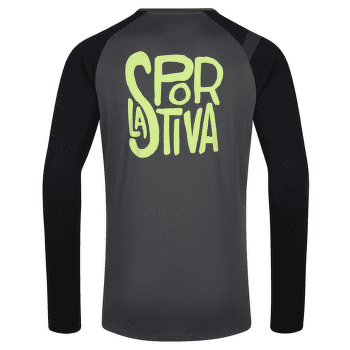 Tricou cu mânecă lungă La Sportiva BACK LOGO LONG SLEEVE Men Carbon/Lime Punch