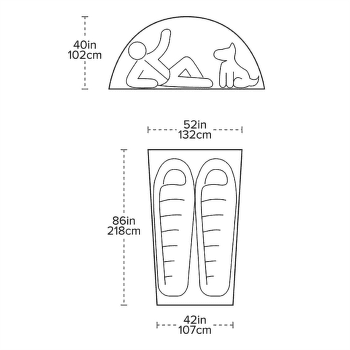 Stat Big Agnes Shield 2 Red