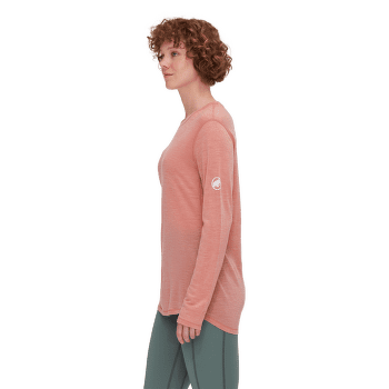 Tricou cu mânecă lungă Mammut Tree Wool FL Longsleeve Women 2281 peach melange