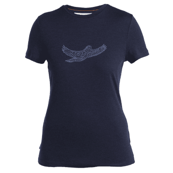 Tricou cu mânecă scurtă Icebreaker Merino 150 Tech Lite III SS Tee Icebreaker Kea Women Midnight Navy