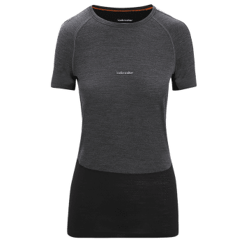 Tricou cu mânecă scurtă Icebreaker 125 ZoneKnit™ SS Crewe Women JET HTHR/BLK/METRO H/CB