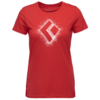 Tricou cu mânecă scurtă Black Diamond Chalked Up 2.0 SS Tee Women Coral Red