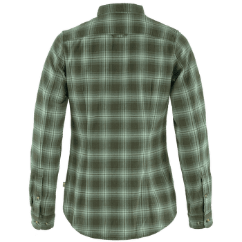 Cămașă cu mânecă lungă Fjällräven Övik Flannel Shirt Women Deep Forest-Patina Green