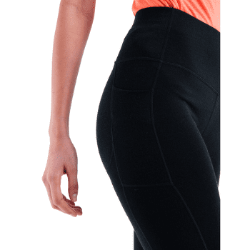 Colanți 3/5 Icebreaker Merino 260 Fastray II 20 inch High Rise 3/4 Tights Women Black