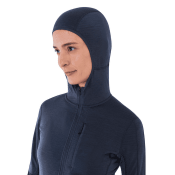 Hanorac Icebreaker Merino 200 Realfleece™ Descender LS  Zip Hoodie Women GRAPHITE/BLACK/CB