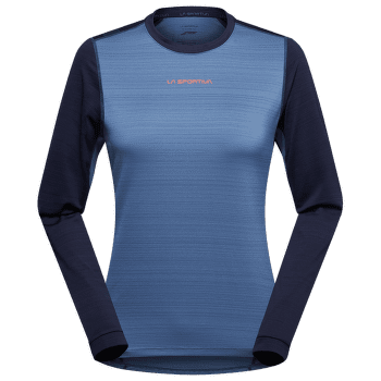 Tricou cu mânecă lungă La Sportiva TOUR LONG SLEEVE Women Moonlight/Deep Sea