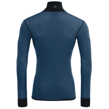 Tricou cu mânecă lungă Devold Wool Mesh 190 Zip Neck Men 422B FLOOD/CAVIAR