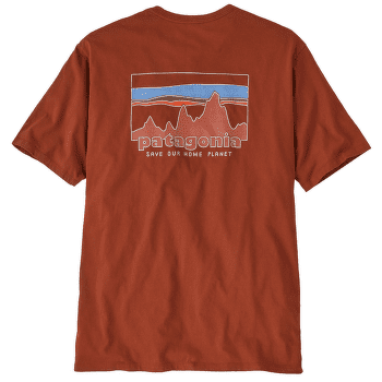 Tricou cu mânecă scurtă Patagonia 73 Skyline Organic T-Shirt Men Burnished Red