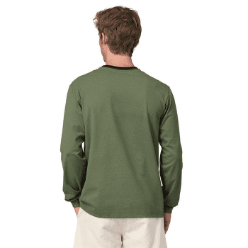 Tricou cu mânecă lungă Patagonia Long-Sleeved Shop Sticker Pocket Responsibili-Tee Gravel Heather