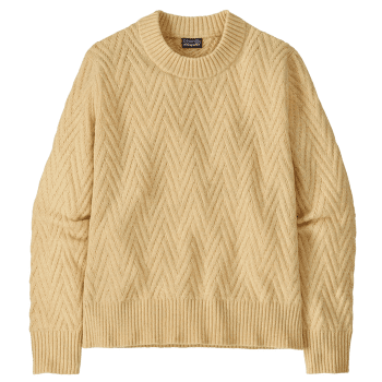 Pulover Patagonia Recycled Wool Crewneck Sweater Women Chevron Cable: Natural