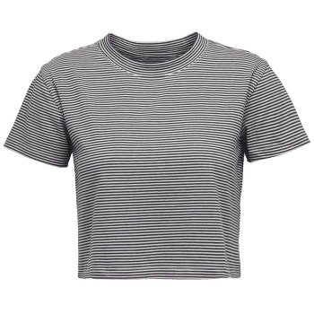 Tricou cu mânecă scurtă Black Diamond BD Stripe SS Tee Women Off White-Charcoal