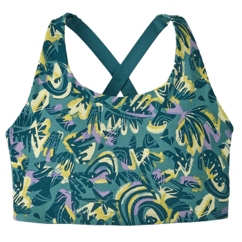 Sutien Patagonia Shadowlite High-Impact Adjustable Bra Wild Botanist: Wetland Blue