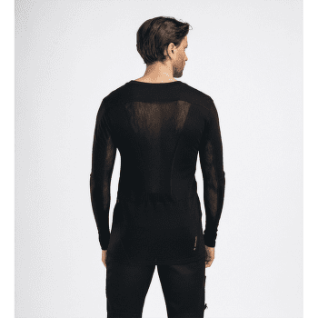 Tricou cu mânecă lungă Aclima LightWool Sports Shirt Men Jet Black