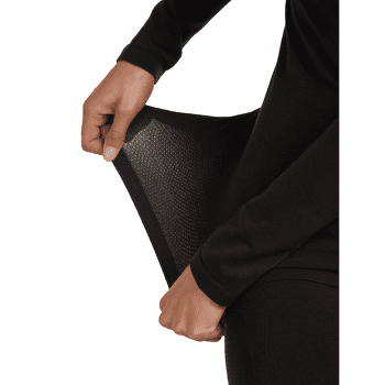 Tricou cu mânecă lungă Icebreaker Merino 260 ZoneKnit™ Seamless LS Crewe Women BLACK