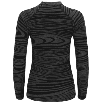 Tricou cu mânecă lungă Aclima WarmWool Crew Neck Women Black Motion