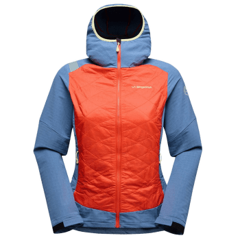 Jachetă La Sportiva KAP HYBRID HOODY Women Cherry Tomato/Moonlight