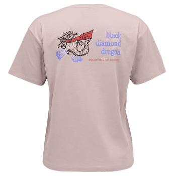 Tricou cu mânecă scurtă Black Diamond Dragon SS Tee Women Pale Mauve