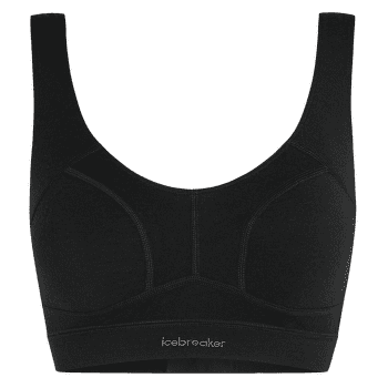 Sutien Icebreaker Merino Queens Clasp Bra Women BLACK
