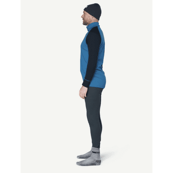 Tricou cu mânecă lungă Devold Duo Active Merino 205 Z.Neck Men 258A BLUE/INK