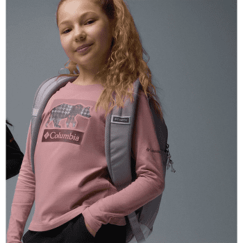 Tricou cu mânecă lungă Columbia Hazeldel Hill™ Long Sleeve Graphic Tee Girls Lavender Pearl, Barely Printed 551