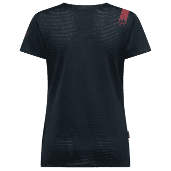 Tricou cu mânecă scurtă La Sportiva PURE T-SHIRT Women Black/Hibiscus