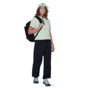 Tricou cu mânecă scurtă Mammut MAMMUT BASE CROPPED T-SHIRT WOMEN MINI LOGO 3818 dark mammut red