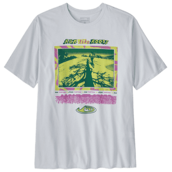 Tricou cu mânecă scurtă Patagonia Run Like Roots Responsibili-Tee Men White