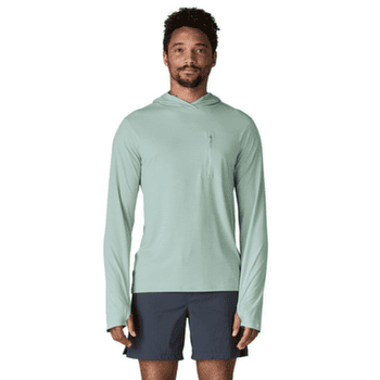 Tricou cu mânecă lungă Patagonia Cap Cool Sun Hoody Men Thermal Blue - Thin Ice X-Dye