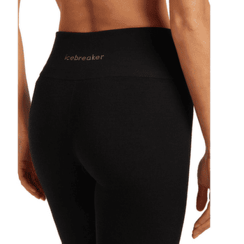 Pantaloni scurți Icebreaker Merino Blend 260 Seamless Rib 8" High Rise Shorts Women BLACK