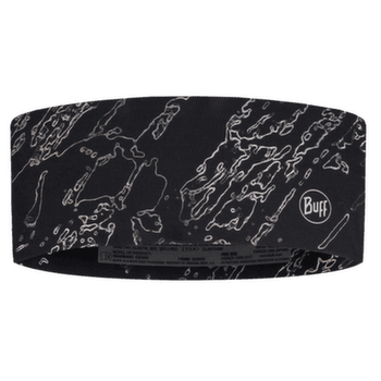 Bandă pentru cap Buff Coolnet UV Wide Headband ANTER BLACK