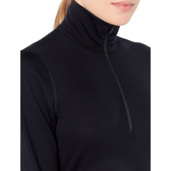Tricou cu mânecă lungă Icebreaker Oasis LS Half Zip Women (104380) Black001