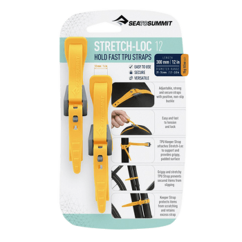 Curea Sea to Summit Stretch-Loc 12 - 12mm x 300mm 2 Pack Yellow (YW)