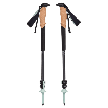 Gaură Black Diamond PURSUIT TREKKING POLES Charcoal-Foam Green