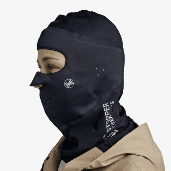 Păpuşă Buff Windproof Balaclava SOLID BLACK