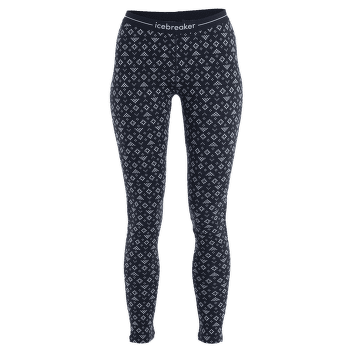 Colanți Icebreaker Merino 260 Vertex Leggings First Snow Women MIDNIGHT NAVY/SNOW/J
